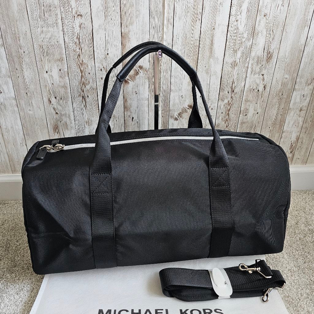 Michael Kors Duffle Travel Gym Bag, Black - Picture 7 of 11